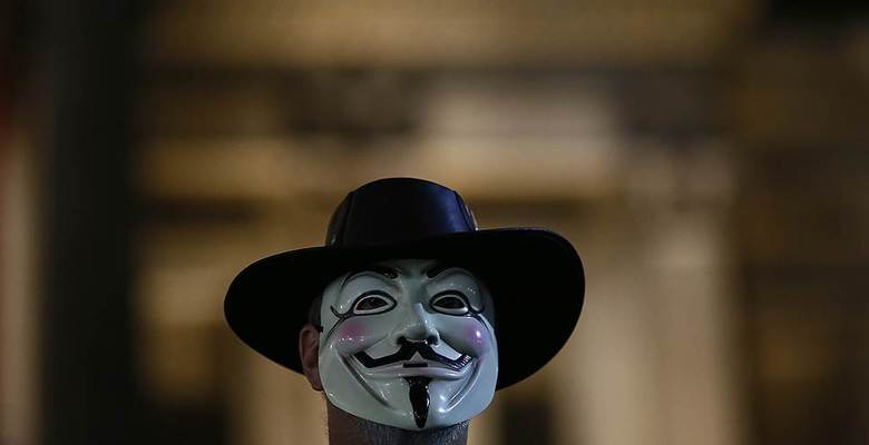 В Лондоне задержали 47 сторонников Anonymous