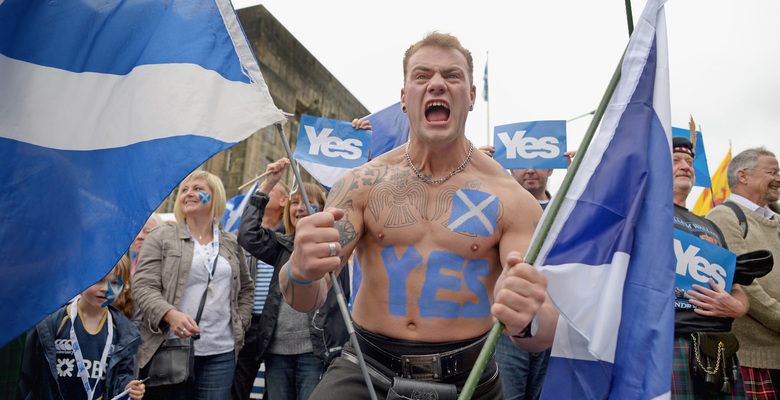 Большинство шотландцев поддержали референдум о независимости. 58% готовы голосовать за