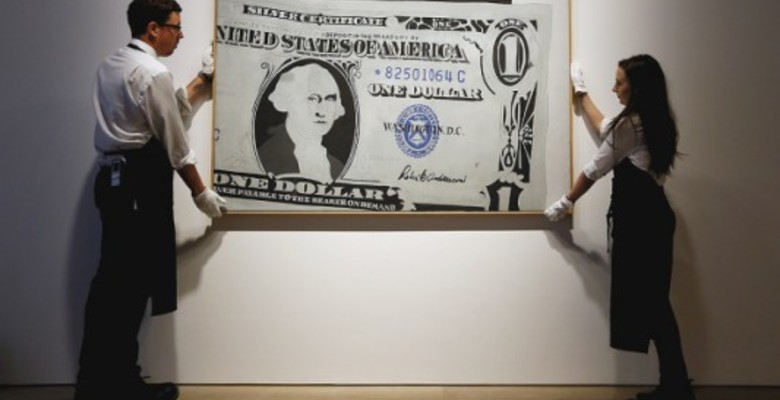  Картина Энди Уорхола «Один доллар»