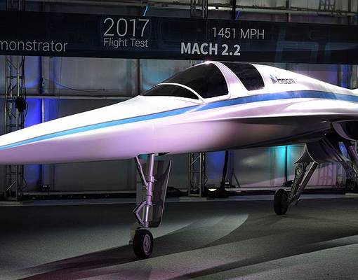 Ричард Брэнсон представил прототип сверхзвукового пассажирского самолета