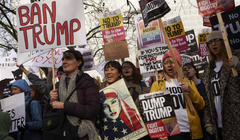 Тысячи британцев протестуют против предстоящего визита Дональда Трампа