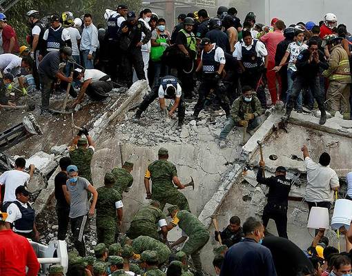 В Мексике в результате землетрясения погибли более 200 человек