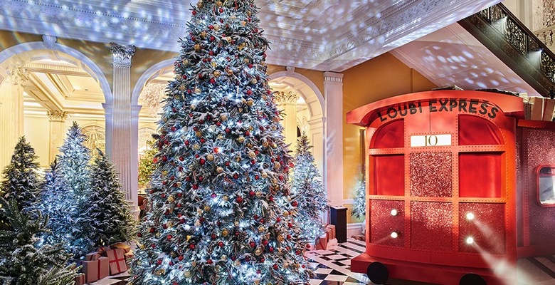 Рождественская елка от Christian Louboutin в отеле Claridge’s
