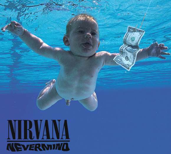 Оригинальная обложка альбома Nevermind.