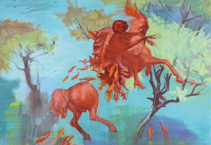 Hippo_Schism 160x200cm oil on linen 2023